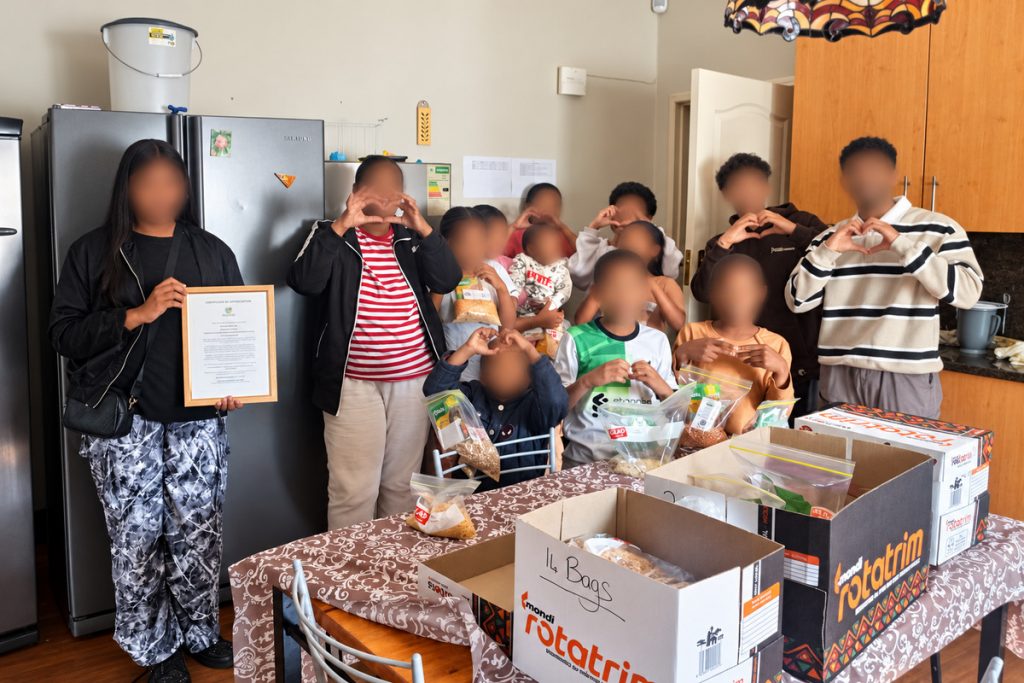 Children and supporters participating in a Gift A Child Children's Home community support activity.